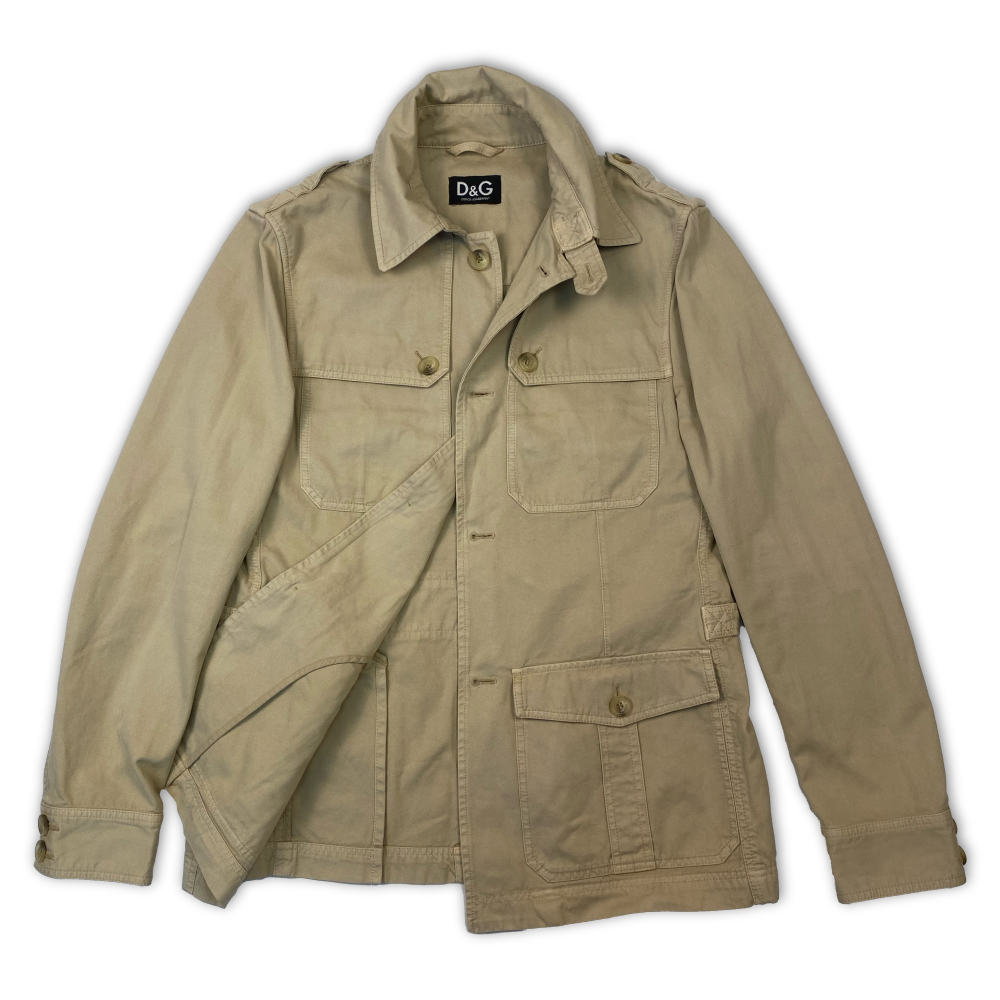Dolce and Gabbana M65 cotton sand jacket