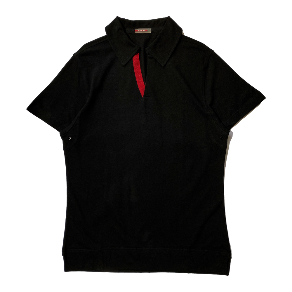 Prada black polo shirt